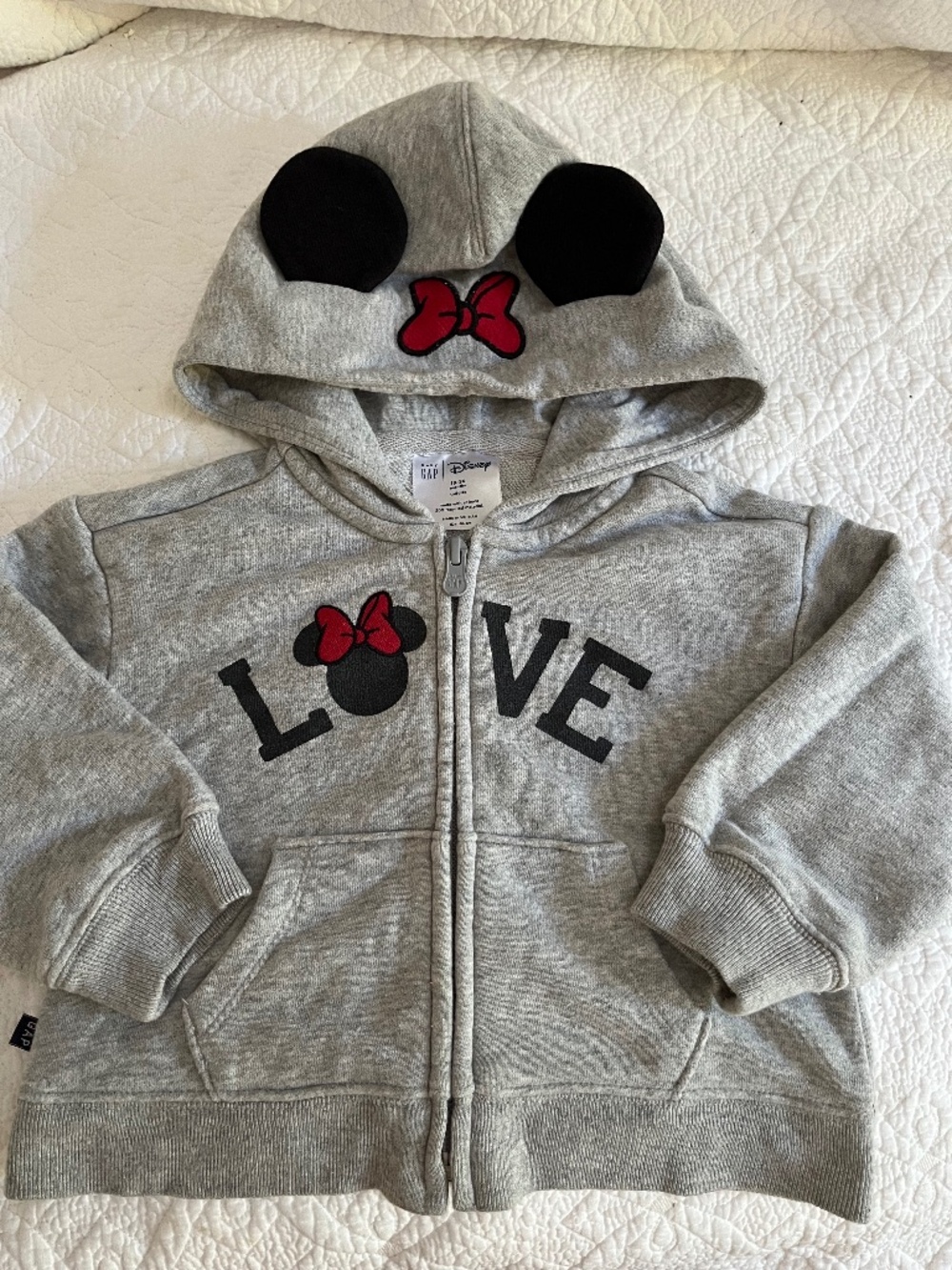 Disney Hooded Sweatshirt zip front